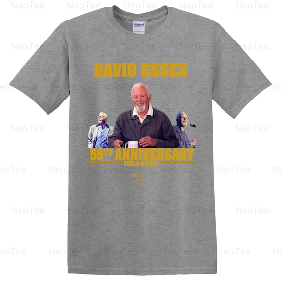 David Essex 59th Anniversary Singer Actor Rock On Lamplight Music Fan T-Shirt Unisex, up to 5XL
