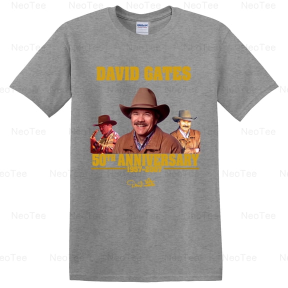 David Gates Bread 50th Anniversary Soft Rock Singer Songwriter Music T-Shirt Unisex, up to 5XL