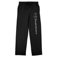 thumbnail image 1 of David Gilmour Guitar Player Line Art Men's Black Sleep Pajama Pants-Medium, 1 of 3