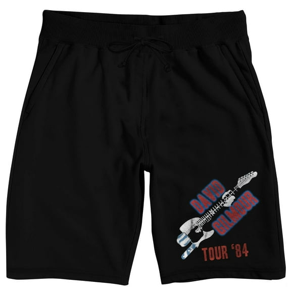 David Gilmour Men's Black Lounge Shorts-XXL