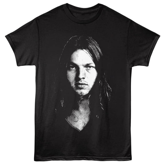 David Gilmour Portrait Men's T Shirt (Black, AdultS)