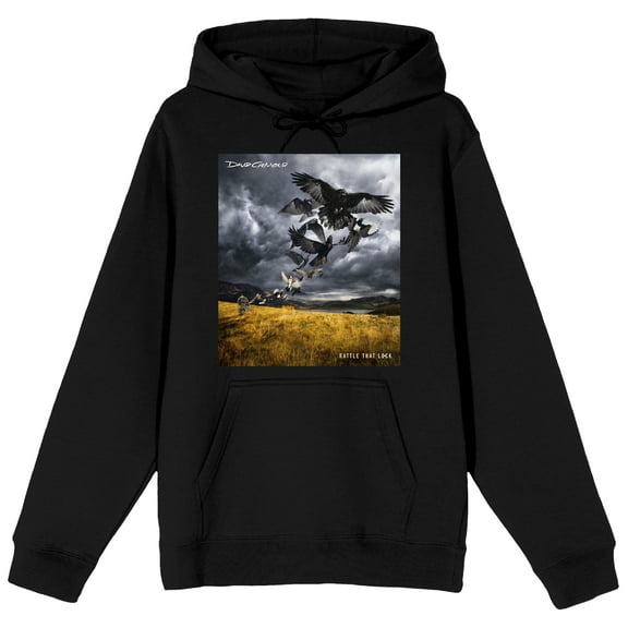 David Gilmour Rattle That Lock Album Cover Adult Black Hoodie-XS