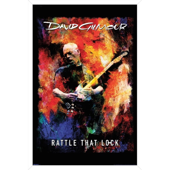 David Gilmour - Rattle That Lock Wall Poster, 22.375" x 34" Framed