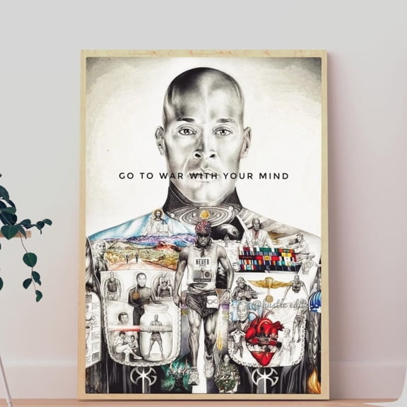 David Goggins Motivation Wall Art Print, Unframed Paper Poster 24x36in
