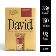 David High Protein Bars, Fudge Brownie - 28g Protein