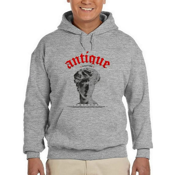 David Halftone Antique Hoodie Men -Image by Shutterstock, Male 5X-Large