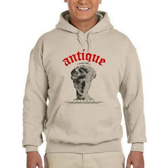 David Halftone Antique Hoodie Men -Image by Shutterstock, Male XX-Large
