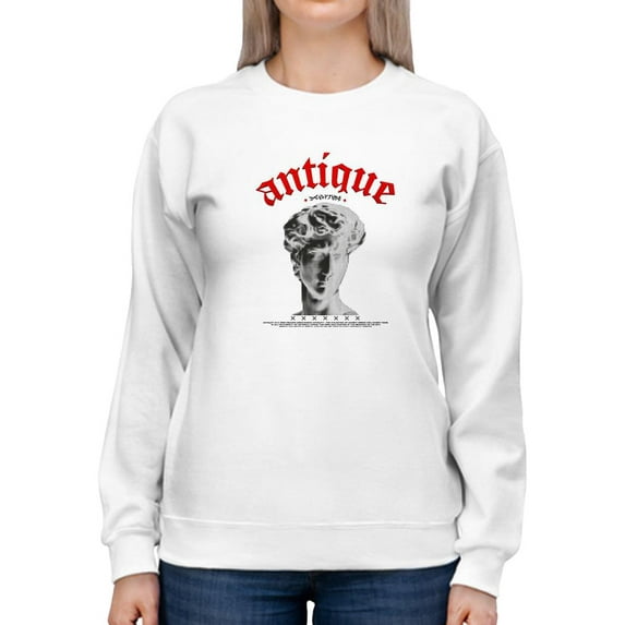 David Halftone Antique Sweatshirt Women -Image by Shutterstock, Female 3X-Large