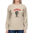 thumbnail image 1 of David Halftone Antique Sweatshirt Women -Image by Shutterstock, Female 4X-Large, 1 of 4