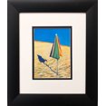 thumbnail image 1 of David Hockney " Beach Umbrella" NEWLY CUSTOM FRAMED Book Folio Derived from a David Hockney Book, 1 of 3
