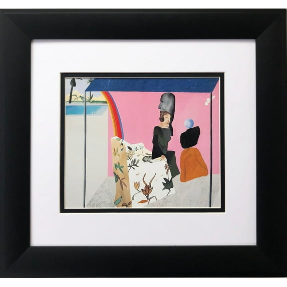 David Hockney "California Art Collector" NEWLY CUSTOM FRAMED Book Folio Derived from a David Hockney Book