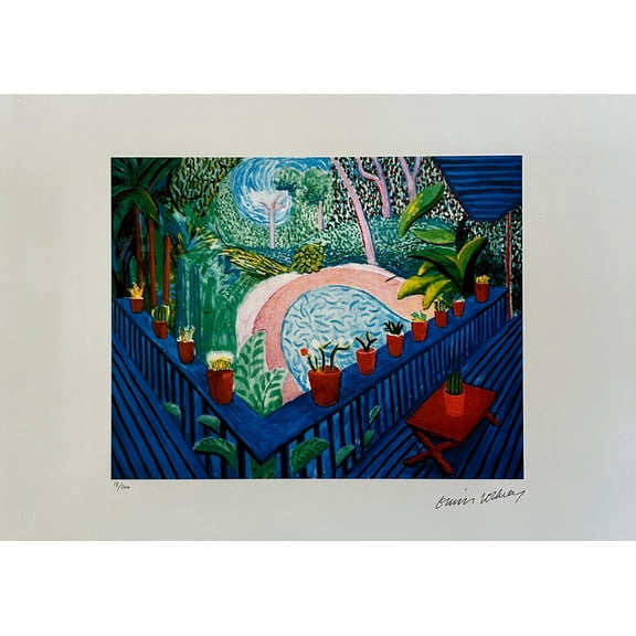 David Hockney Red Pots Print, Unframed Paper Poster 8x10in