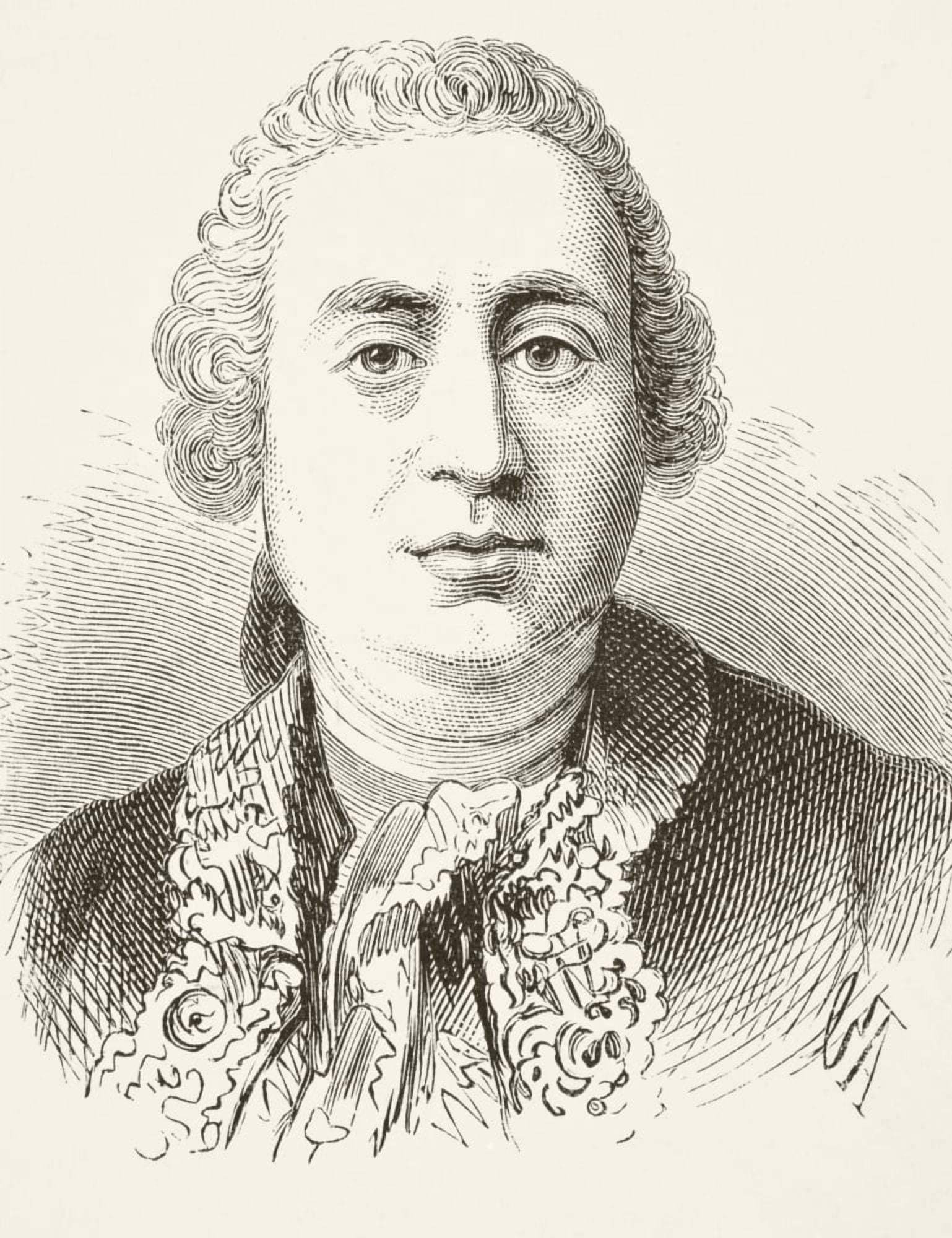 David Hume 1711 To 1776 Scottish Historian And Philosopher From The National And Domestic History Of England By William Aubrey Published London Circa 1890 Canvas Art - Ken Welsh Design Pics (24 x 32)