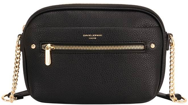 David Jones Small Textured Vegan Leather Bag With Buckle Strap Khaki main image 1