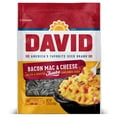 thumbnail image 1 of DAVID Seeds Roasted and Salted Bacon Mac & Cheese Jumbo Sunflower Seeds, Keto Friendly, 5.25 oz, 12 Pack, 1 of 6