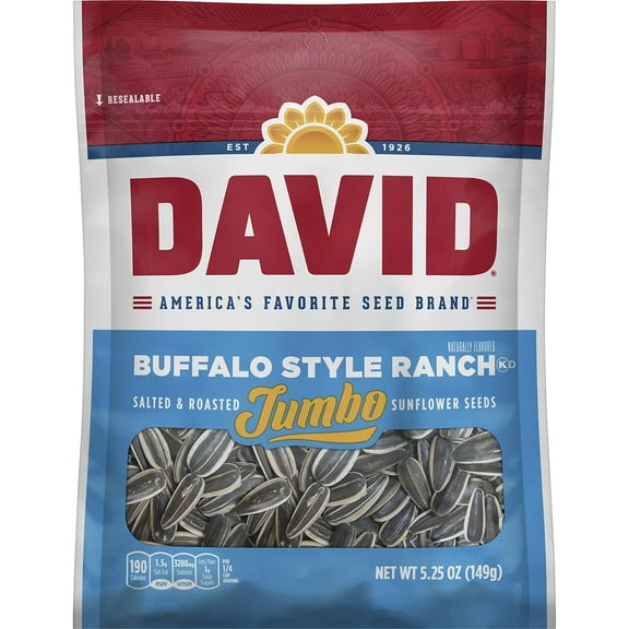 David Jumbo Seeds Buffalo Style Ranch 5.25 oz 12 Count 209-00636