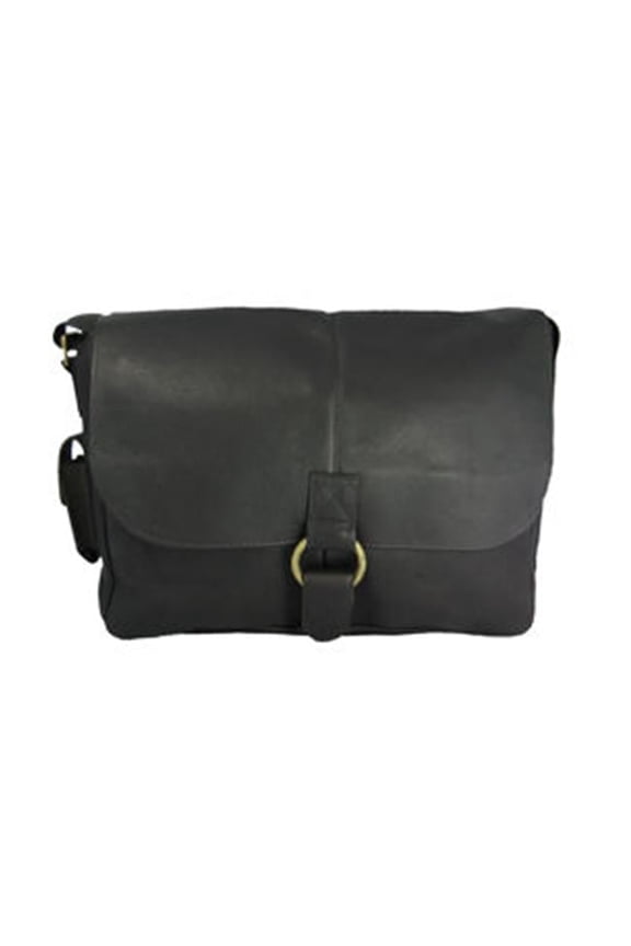 David King & Co 199B E-W .50 Flap Messenger- Black