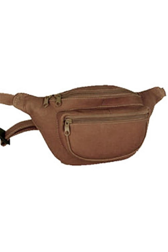 David King & Co 403C Two Zip Waist Pack- Cafe