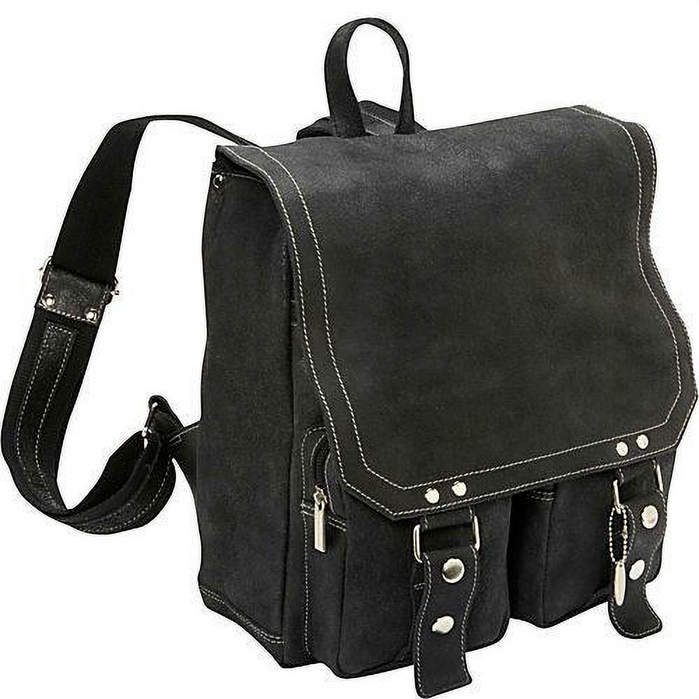 David King & Co. Distressed Leather Laptop Backpack - image 1 of 4