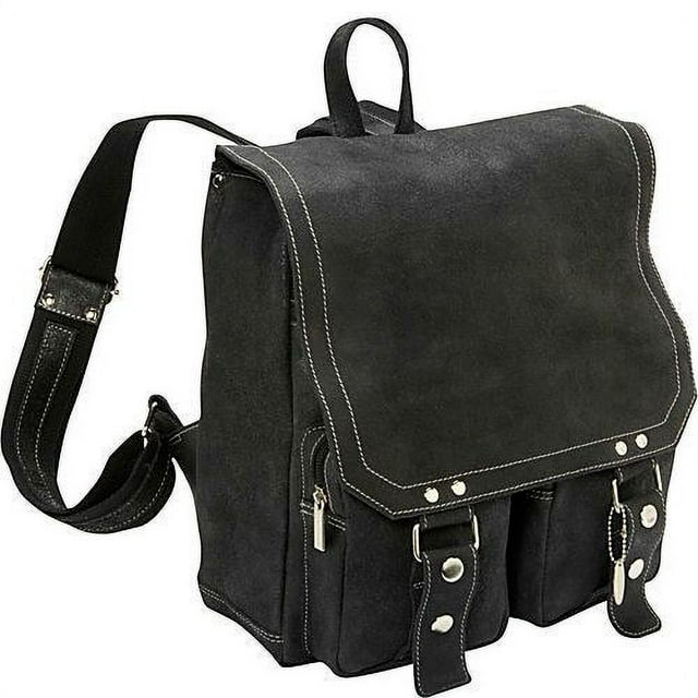 David King & Co. Distressed Leather Laptop Backpack