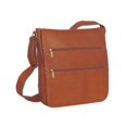 thumbnail image 1 of David King & Co  Laptop Messenger Bag with 2 Zip Pockets- Tan, 1 of 1