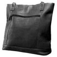 thumbnail image 1 of David King & Co  Shopper with Front Zip Pocket & Magnetic Close- Black, 1 of 2