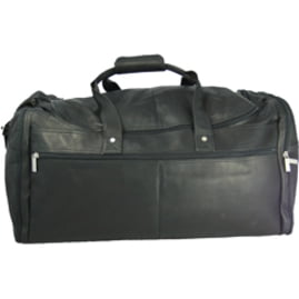 David King Leather Bags Extra Large Deluxe Duffel Bag w U-Shaped Top Opening