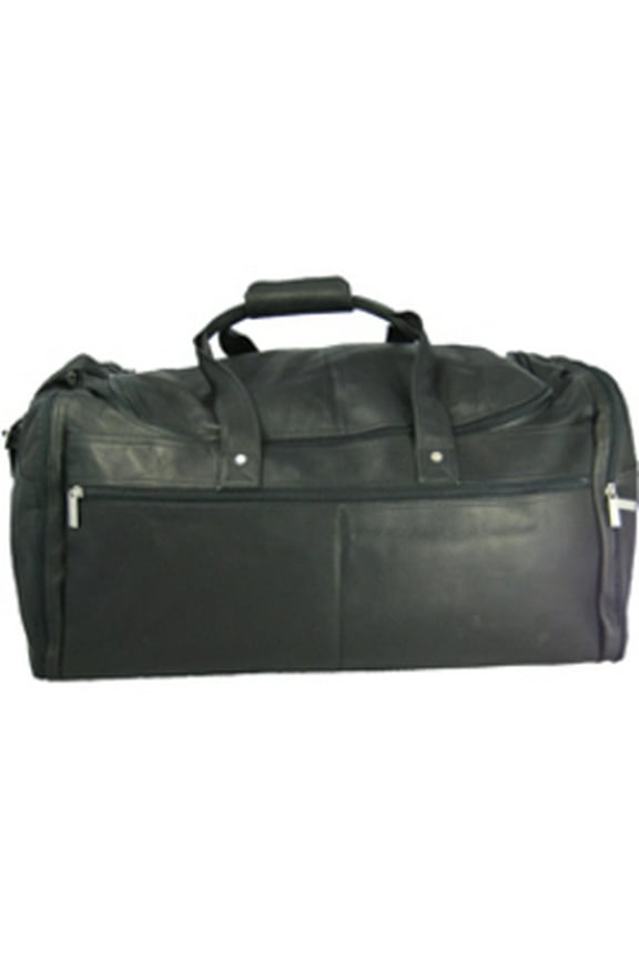 David King Leather Bags Extra Large Deluxe Duffel Bag w U-Shaped Top Opening