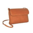 thumbnail image 1 of David King &amp; Co 522T Flap Front Mini Bag- Tan, 1 of 5