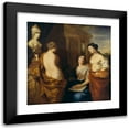 thumbnail image 1 of David Klöcker Ehrenstrahl 20x20 Black Modern Framed Museum Art Print Titled - The Arts Round the Bust of Queen Kristina of Sweden, 1 of 1