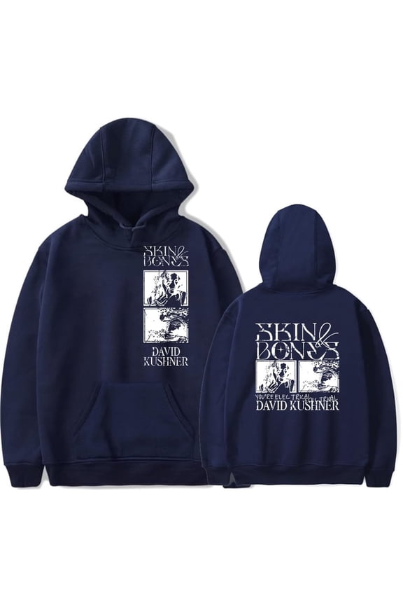 David Kushner Hoodies Skin And Bones Merch Fashion Cool Pop Graphics Print Unisex Trendy Casual Streetwear Top Sweatshirt
