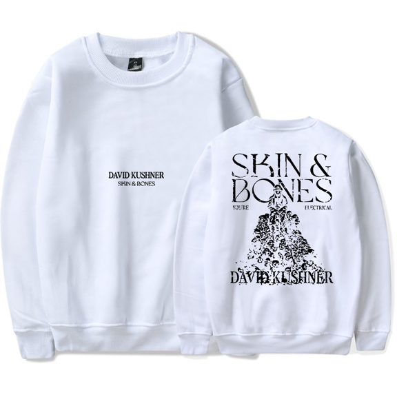 David Kushner Merch Skin and Bones Crewncek Fashion Sweatshirt Merch Casual Sweatshirt Unisex Hoodie Top Clothing