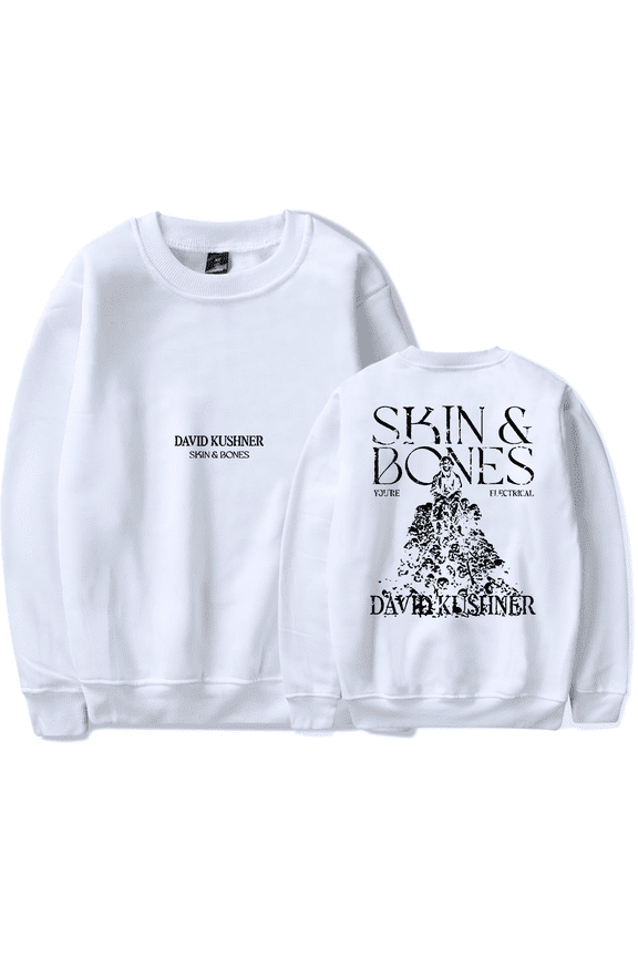 David Kushner Merch Skin and Bones Crewncek Fashion Sweatshirt Merch Casual Sweatshirt Unisex Hoodie Top Clothing