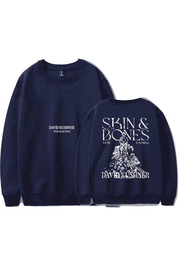 David Kushner Merch Skin and Bones Crewncek Fashion Sweatshirt Merch Casual Sweatshirt Unisex Hoodie Top Clothing
