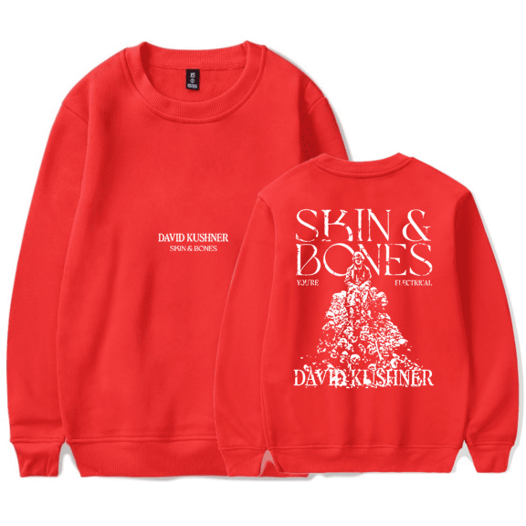 David Kushner Merch Skin and Bones Crewncek Fashion Sweatshirt Merch Casual Sweatshirt Unisex Hoodie Top Clothing