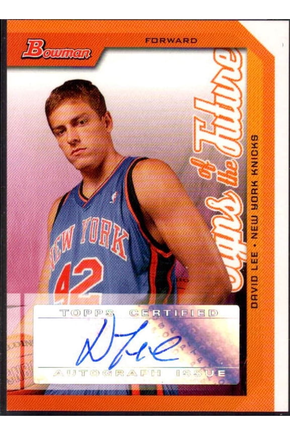 David Lee Rookie Card 2005-06 Bowman Signs of the Future #DL
