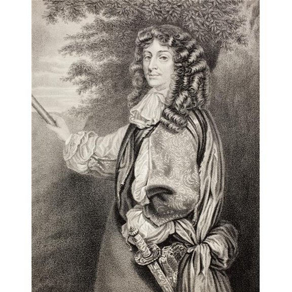 David Leslie - Lord Newark C. 1600-1682 General In English Civil War & Scottish Civil Wars From The Scots Worthies According to Howies Second Edition - 1781 Published 1879 Poster