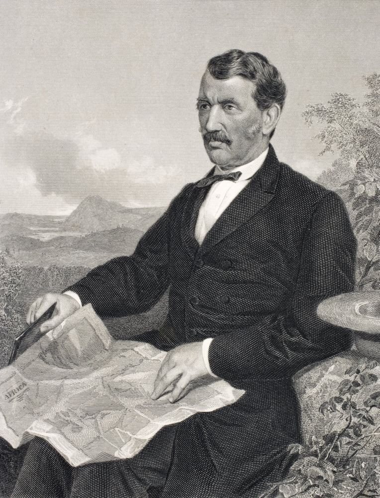 David Livingstone 1813 To 1873 Scottish Medical Missionary And Explorer In Africa From A Photograph Taken In 1867 Canvas Art - Ken Welsh Design Pics (24 x 32)
