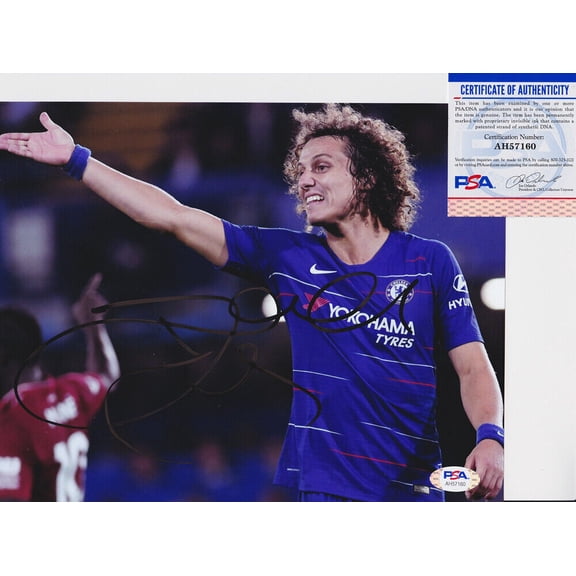 David Luiz Signed Autograph 8x10 Photo PSA/DNA COA #2