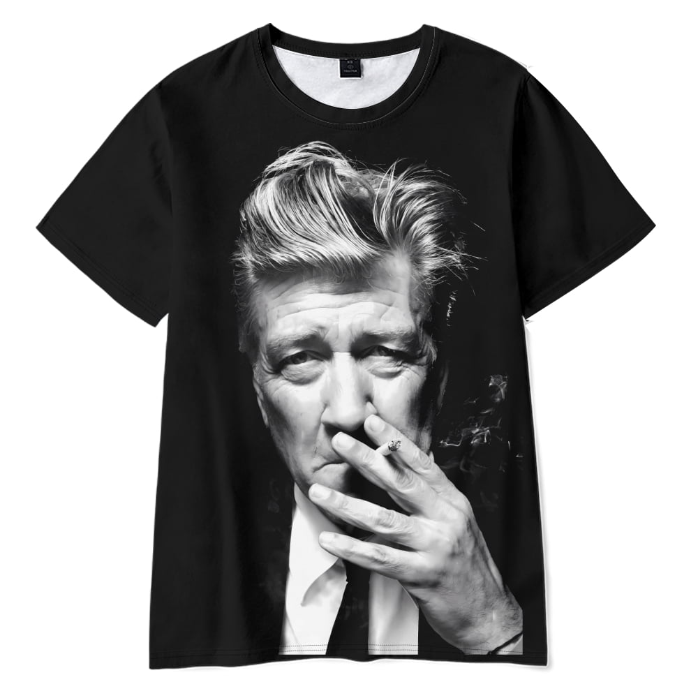 Funny Gothic Raven Print T-Shirt For Men – Loose Fit Crewneck Tee, 35% Cotton 65% Polyester (S-5XL)