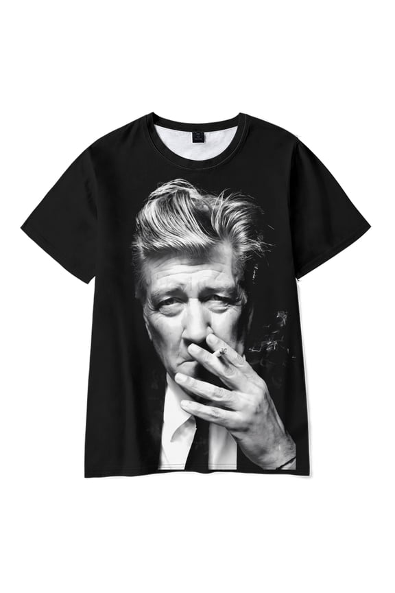 David Lynch merch memorialize Tshirt Crewneck Short Sleeve Tshirt Men/women novelty Tops