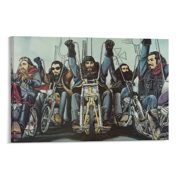 David Mann Motorcycle Art Gnghost Rider Prints Poster (23) Canvas Wall Art Poster Decorative Bedroom Modern Home Print Picture Artworks Posters 16x24inch(40x60cm)