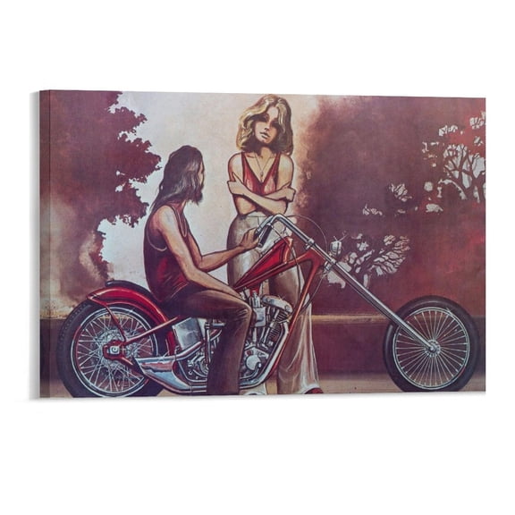 David Mann Motorcycle Art Gnghost Rider Prints Poster (27) Poster Decorative Painting Canvas Wall Art Living Room Posters Bedroom Painting 11x17inch(28x43cm)