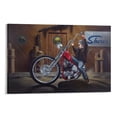 thumbnail image 1 of David Mann Motorcycle Art Gnghost Rider Prints Poster (28) Painting On Canvas Wall Art Poster Scroll Picture Print Living Room Walls Decor Home Posters 16x24inch(40x60cm), 1 of 6