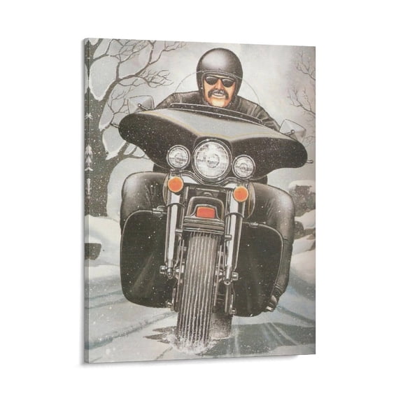 David Mann Motorcycle Art Gnghost Rider Prints Poster (30) Poster Cool Artworks Painting Wall Art Canvas Prints Hanging Picture Home Decor Posters Gift 08x10inch(20x25cm)