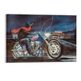 thumbnail image 1 of David Mann Motorcycle Art Gnghost Rider Prints Poster (32) Poster Cool Artworks Painting Wall Art Canvas Prints Hanging Picture Home Decor Posters Gift 11x17inch(28x43cm), 1 of 6