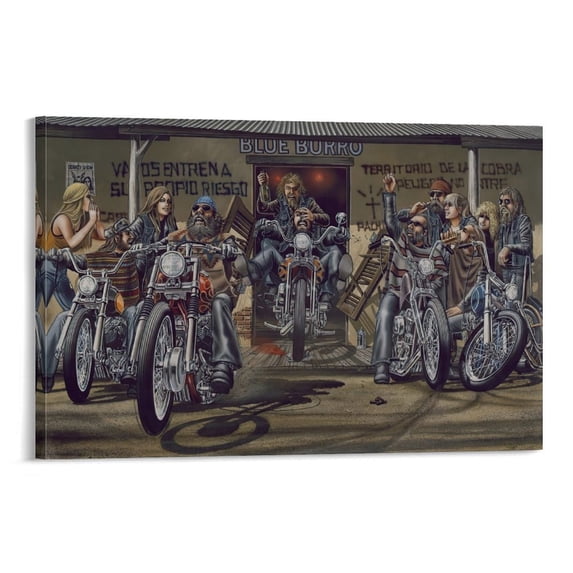 David Mann Motorcycle Art Gnghost Rider Prints Poster (45) Print Photo Art Painting Canvas Poster Home Decorative Bedroom Modern Decor Posters Gifts 12x18inch(30x45cm)