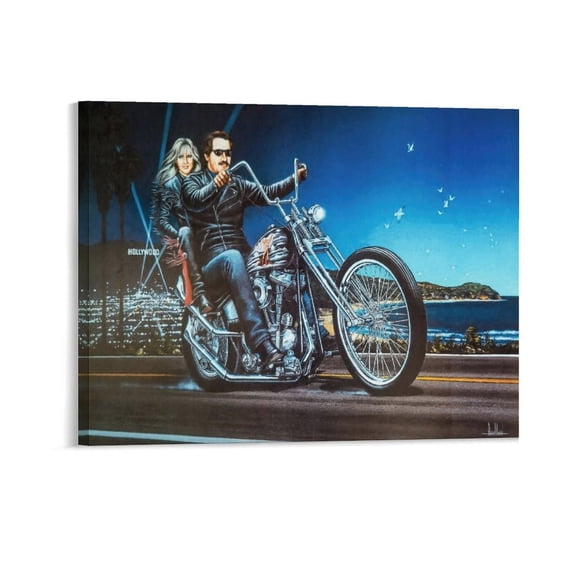 David Mann Motorcycle Art Gnghost Rider Prints Poster (65) Painting On Canvas Wall Art Poster Scroll Picture Print Living Room Walls Decor Home Posters 11x14inch(28x35cm)