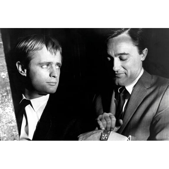 David Mccallum Robert Vaughn the Man From U.N.C.L.E. Looking at Watch 24x36 Poster