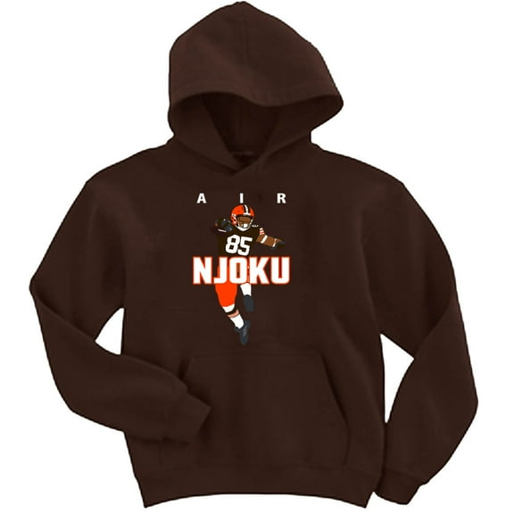 David Njoku Browns Air Touchdown Hooded Sweatshirt Hoodie